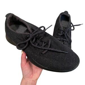 Allbirds Lace Up Merino Wool Runners Black W10